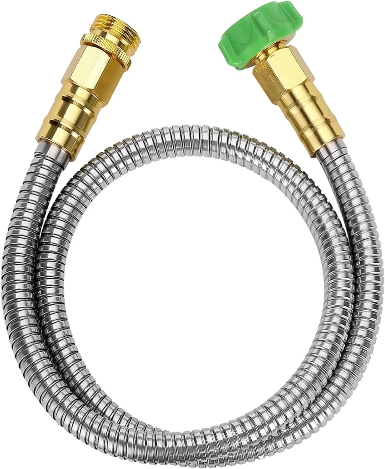 Tubo da Giardino Corto in Acciaio Inossidabile Resistente, Metallo, Anti-Piega, Durevole, Flessibile, Leggero