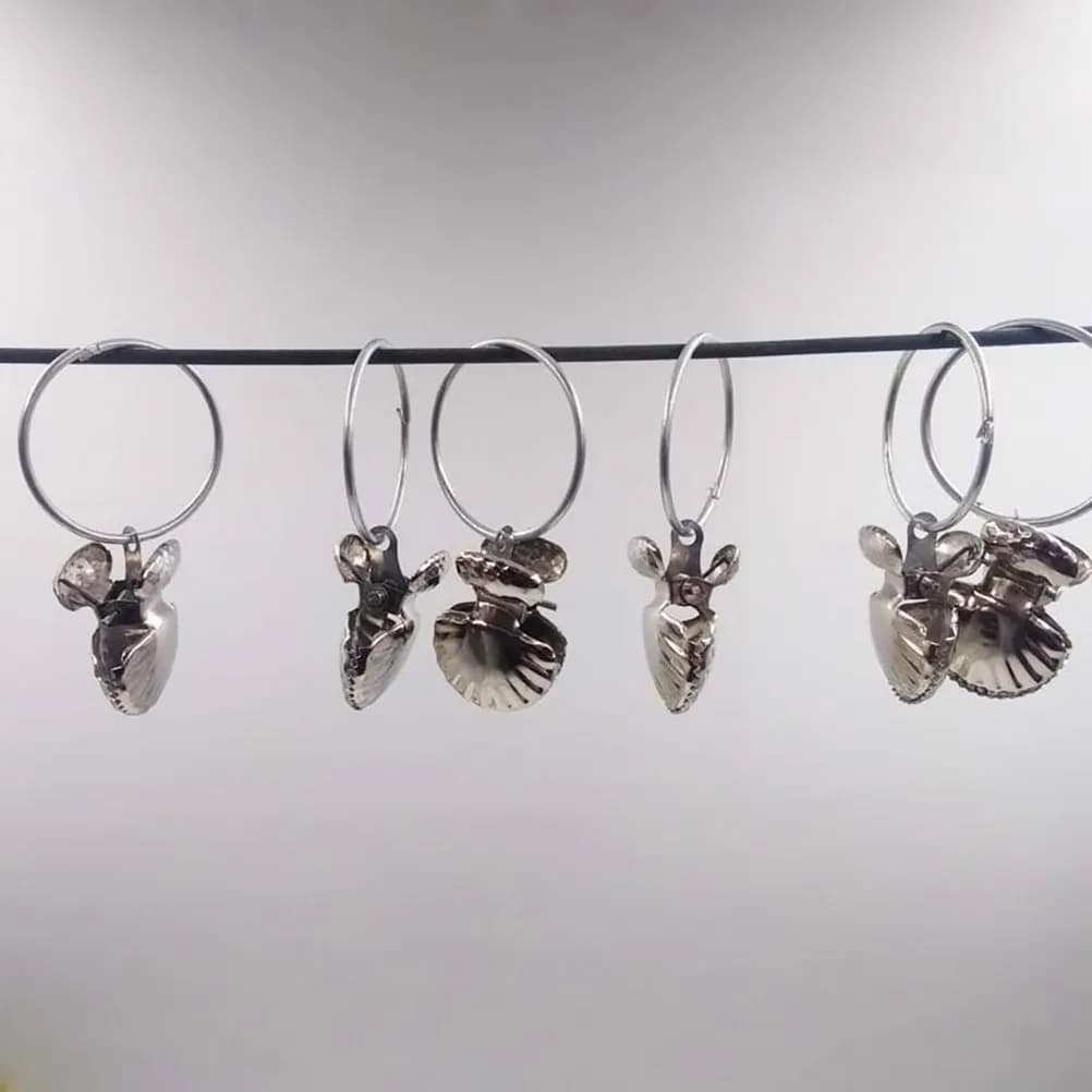 8 Pezzi Anelli per Tende a Conchiglia in Acciaio Inossidabile, Facili da Applicare su Asta, Gancio Rimovibile, Diametro Interno 38mm