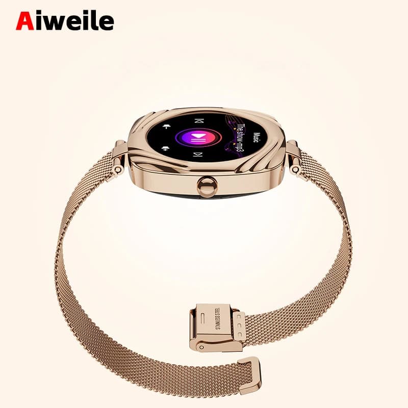 AMOLED Smartwatch Smart Watch 2025 Woman Elegant Diamond Fitness NFC Aiweile AW5 Sport Business Bluetooth call for Android IOS
