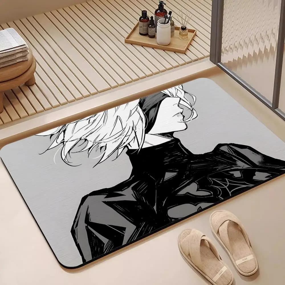 Tappetino da Bagno in Diatomite, Asciugatura Rapida, Assorbente, Tappetino Multiuso Hot Game Square Enix 2B