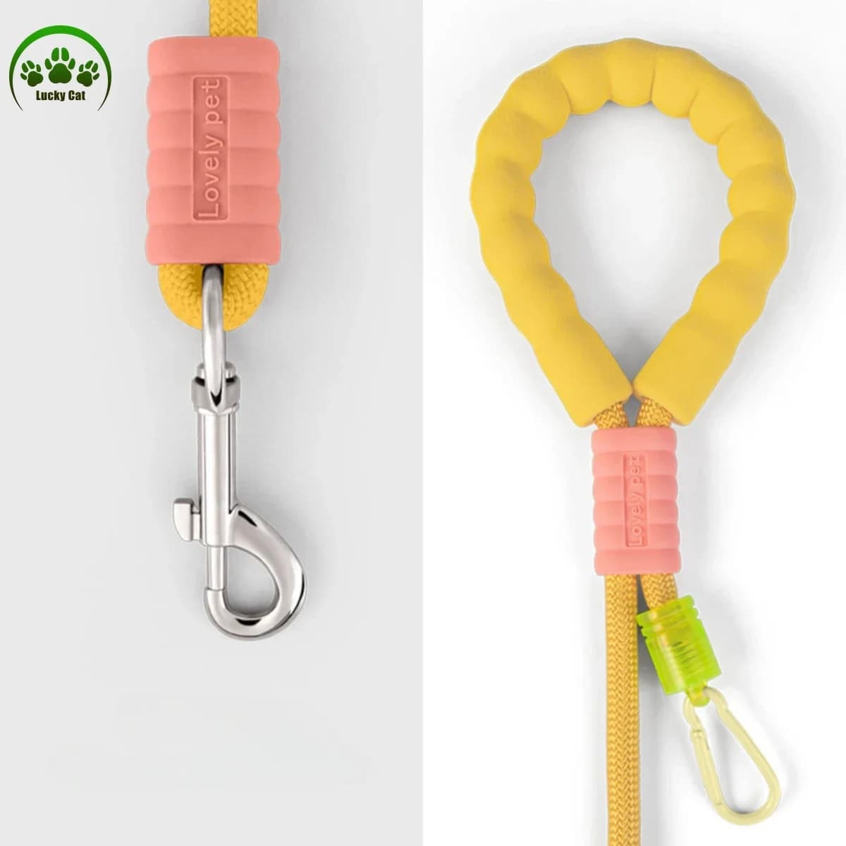 Dog Leash Can Be Worn Cross-body Cloud Foam Cotton Handle Contrast Color P Rope Puppy Goes Out for Pet Walking
