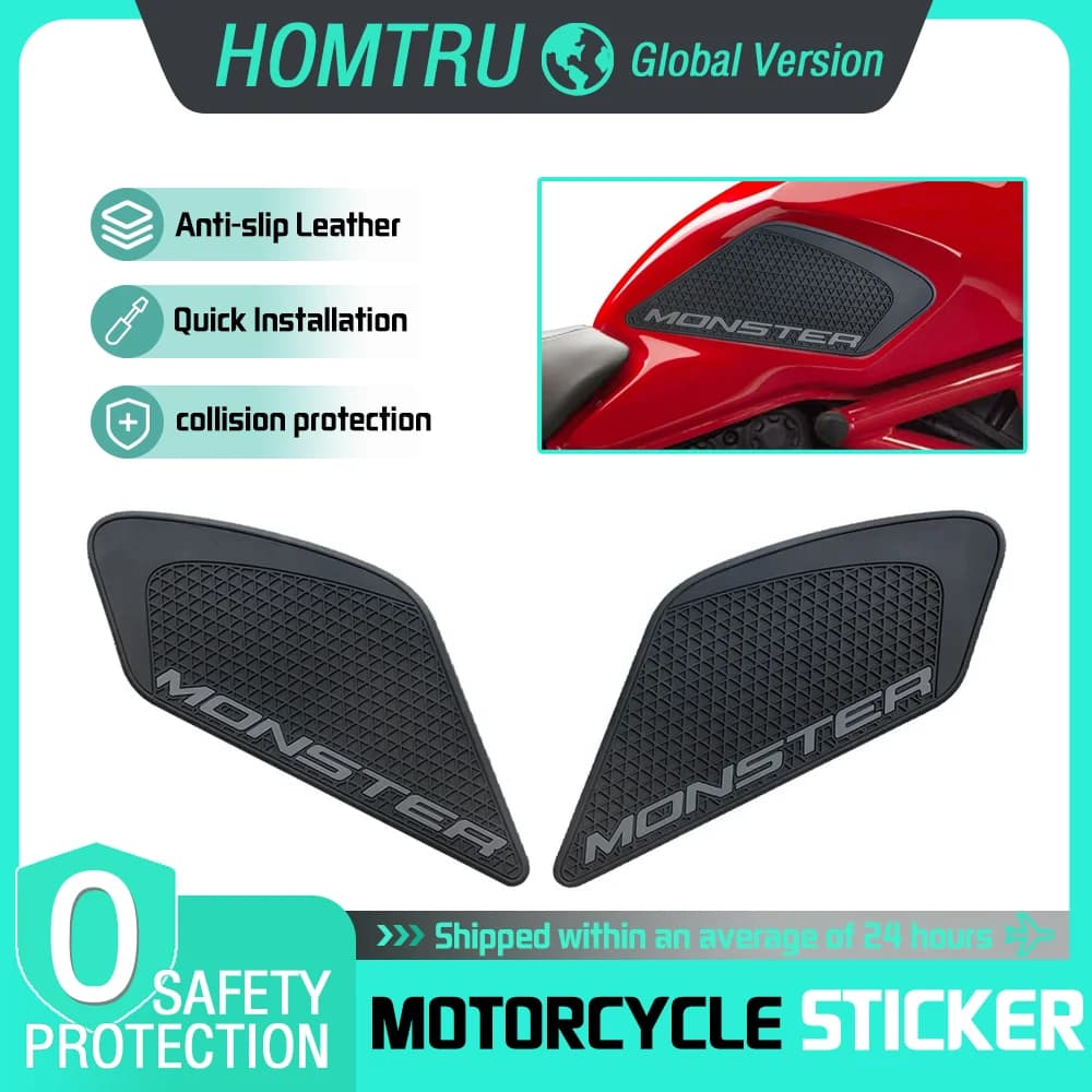 For Ducati Monster 797 821 1200 2017-2021 motorcycle modification anti slip side fuel tank pad knee pad protection sticker