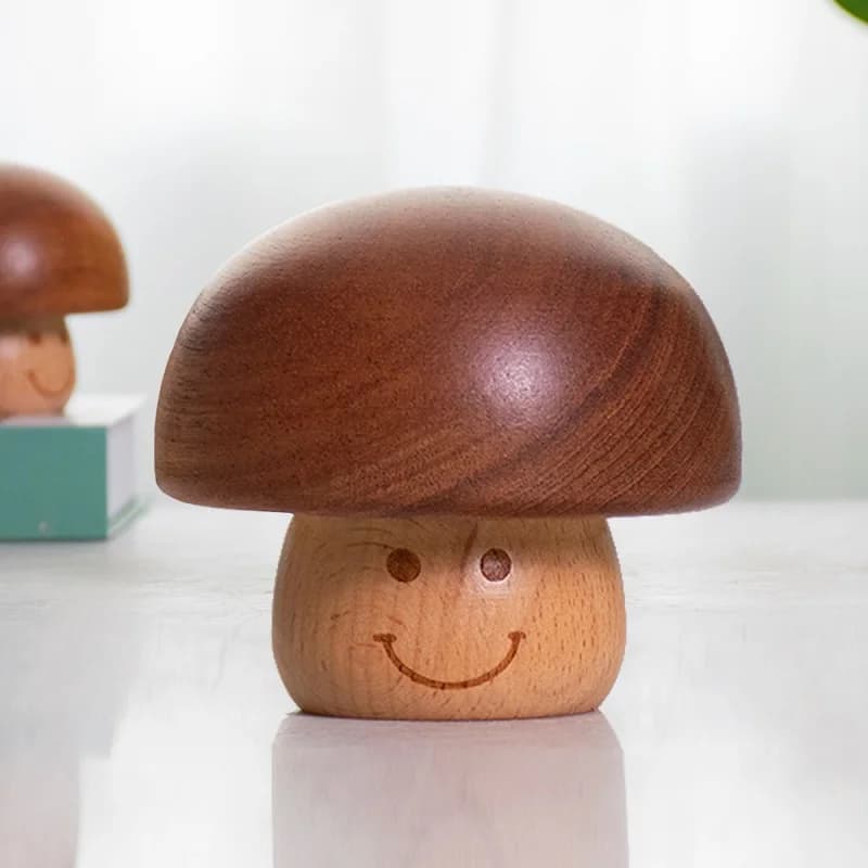 Mushroom Music Box Mini Cute carillon in legno decorazione Desktop regalo di compleanno musica per castello nel cielo, sei il mio sole