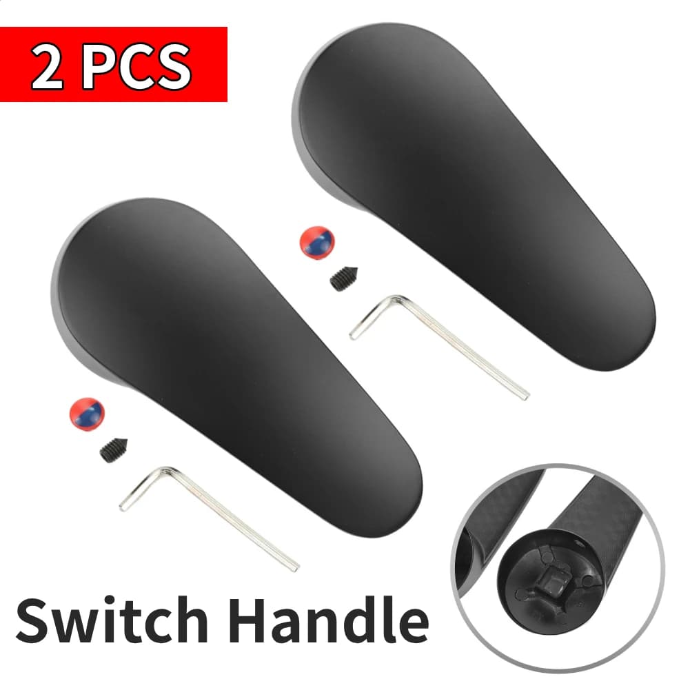 2 pezzi maniglia del rubinetto asta rubinetti lavello caldo freddo maniglia dell'interruttore sostituzione accessori maniglia interruttore cucina lavabo in lega di zinco nero