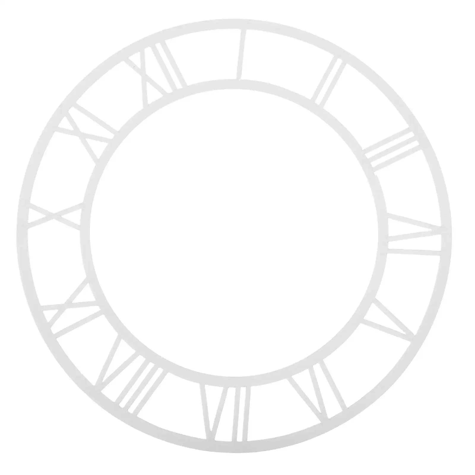 Adesivo da parete Orologio digitale Quadrante fai-da-te Quadrante con numero romano per quadranti al quarzo Ddeal acrilico