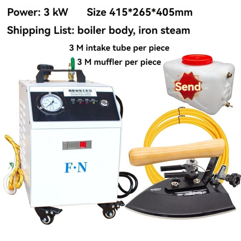 Small all-steam boiler, high-power pressurized thermos-type steam iron, suitable for dry cleaning, curtains, and clothing stores