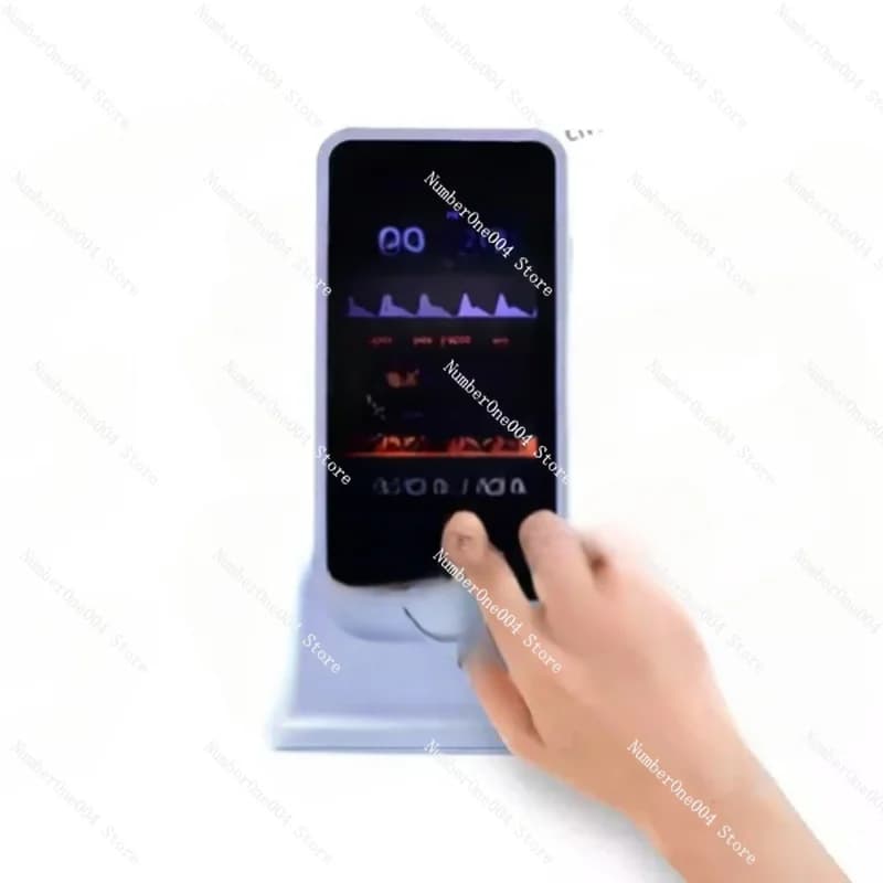 Monitor for vital signs with portable multiparameter veterinary touch screen for cats, dogs, animals, veterinary pulse oxometer