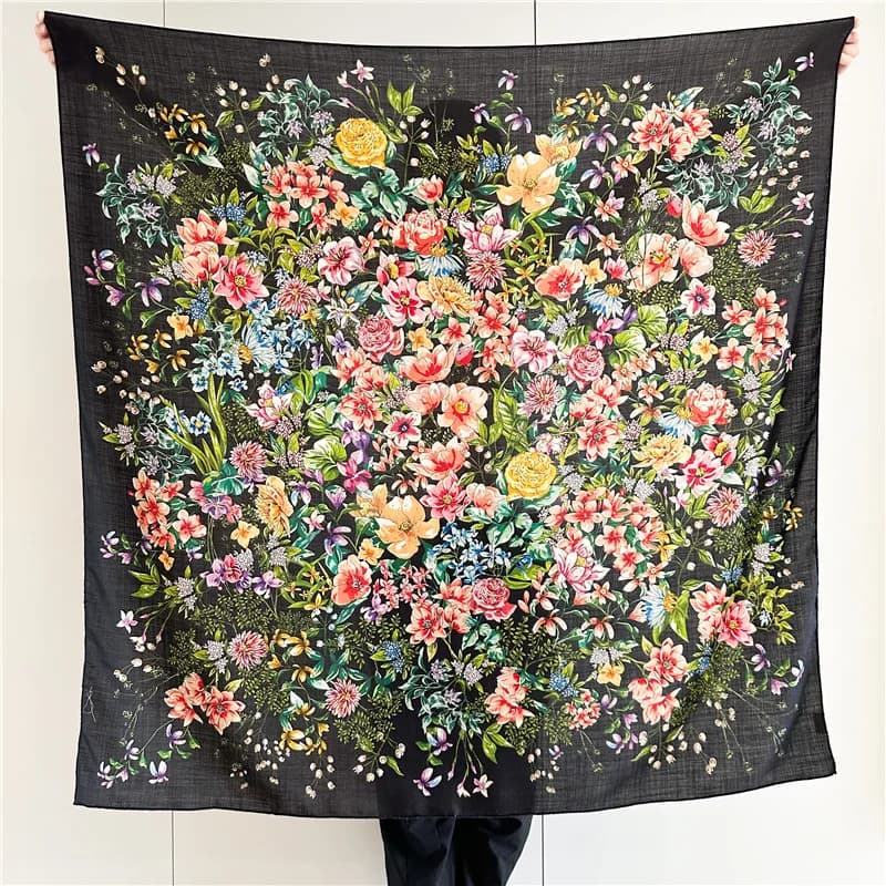 Sciarpa di seta di lana invernale Designer di lusso Sciarpa di Herm arrotolata quadrata Foulard Pashmina Mantello Hijab Borsa Accessori per cintura
