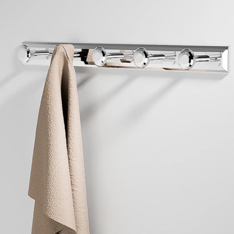 portasciugamani per bagno, portasciugamani anticorrosione e antiruggine in stile minimalista cromato in acciaio inossidabile