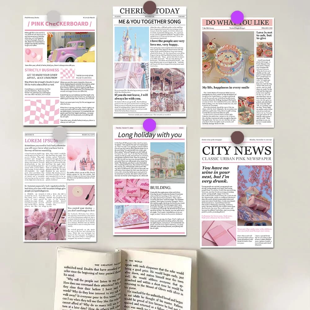 10×15 CM 10 PZ Rosa Memoria Poster Adesivo Harajuku Parete Caffè Decorazione Del Computer Portatile Bagagli Arte Skateboard Camera Per Wall Decal
