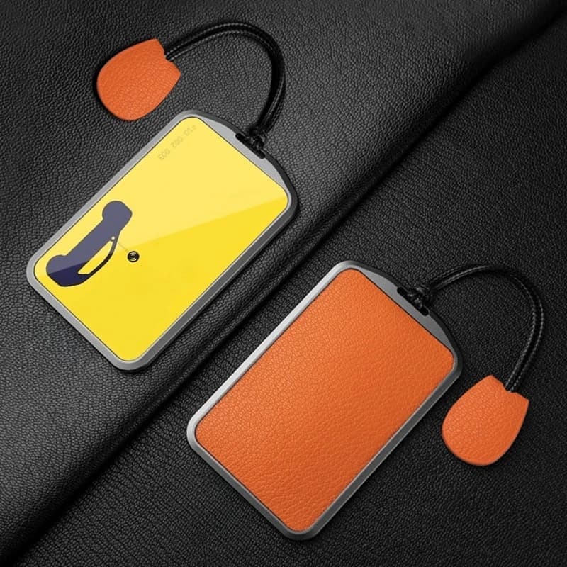 Custodia per chiave in pelle Firefly per auto Custodia per carta NFC con fibbia per NIO FireflyCar Set di chiavi Custodia protettiva per carte Accessori per auto