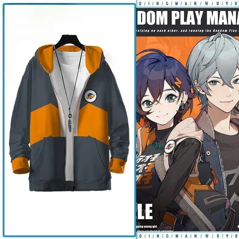Zenless Zone Zero Game Cosplay Belle Costume Identical Coat Black Hoodie Daily Casual Clothes Role Play Outfit Spring Season