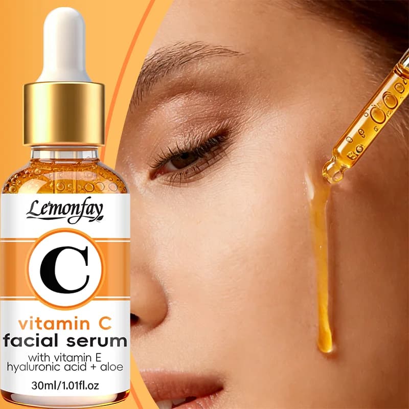 Serum Viso Lemonfay with Vitamin C, Vitamin E, Hyaluronic Acid and Aloe, Illuminating Serum Anti-Age for a Skin Radiose and Young