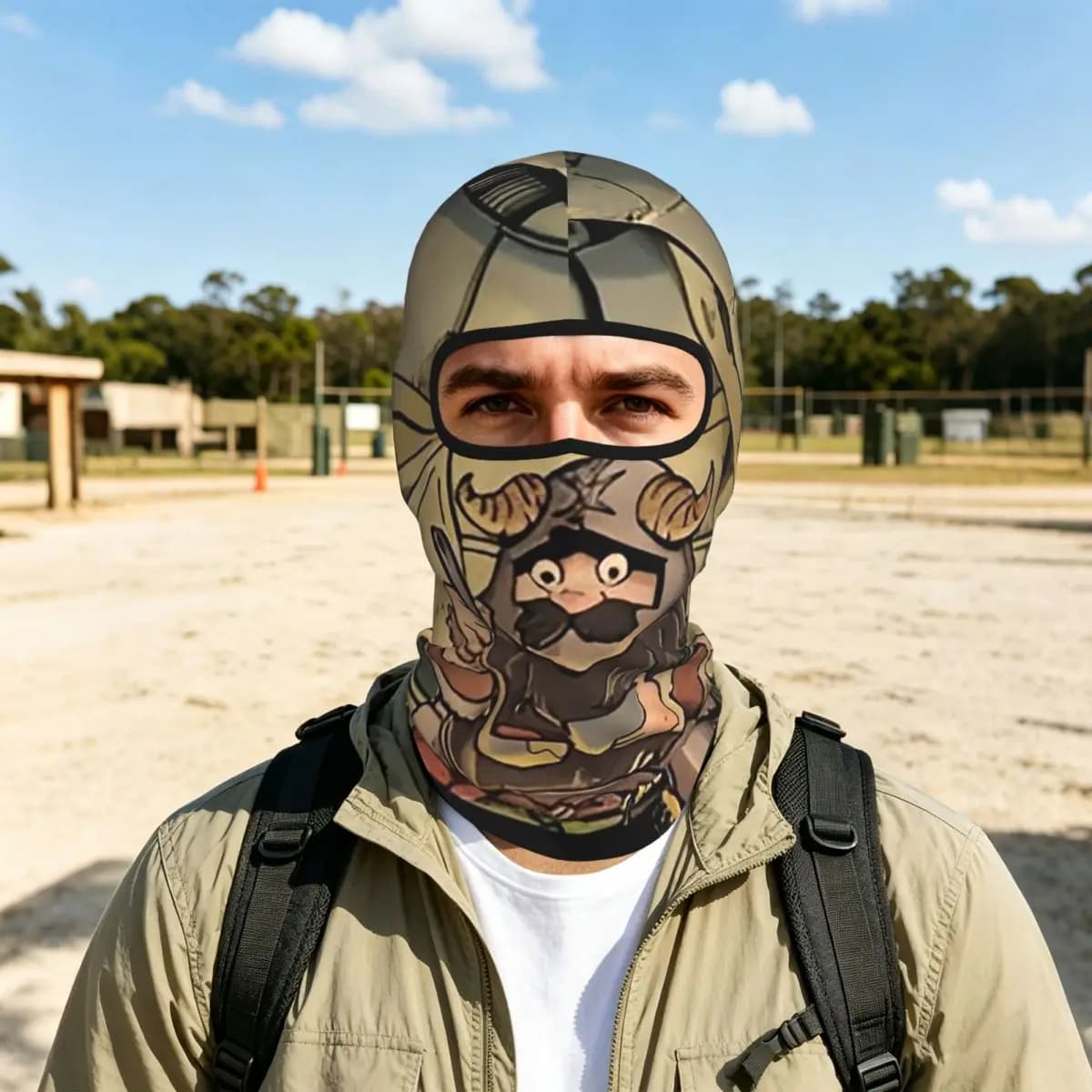 Dungeon Meshi Delicious In Dungeon - Senshi Cooking Balaclava Full Face Mask Sun Protection Neck Gaiter For Motorcycle Outdoor
