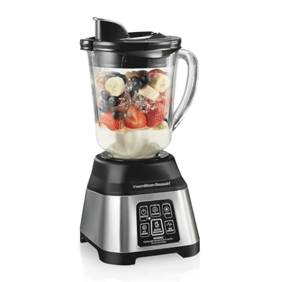 Smoothie blender with 5 Functions, including Automatic Cycle and Ripple System for Ultra-Light Results, 850 Watt, 40oz