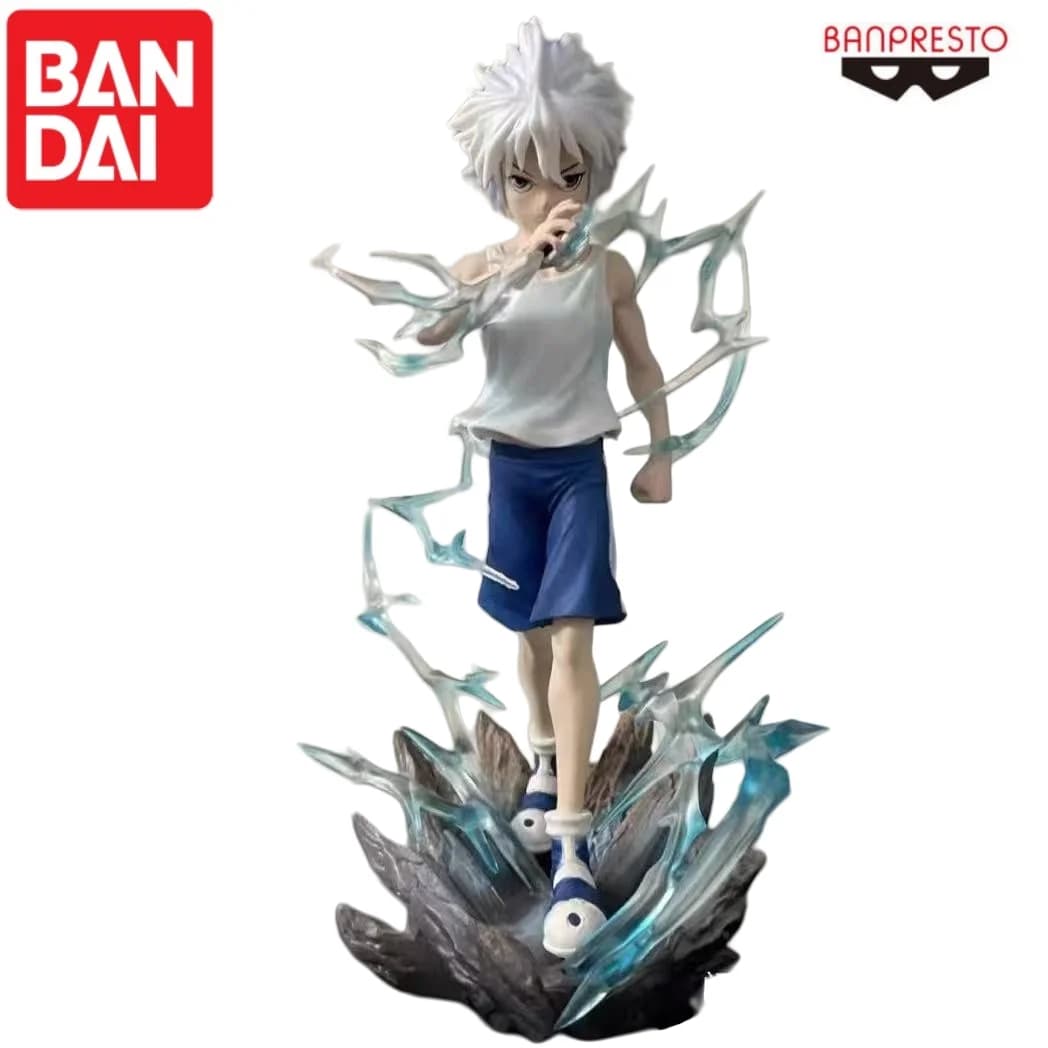 Bandai In Stock Original Banpresto Killua Zoldyck Doll Brand New Boxed Action Figure Animation Peripherals Characters Garage