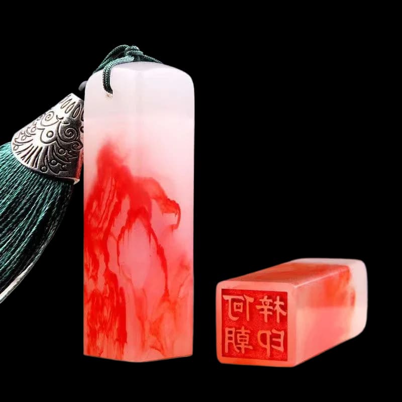 Clear Name Stamps Customized Resin Name Seal Artist Painting Hard Pen Calligraphy Stamp Children Chinese Name Carving Gift Seal