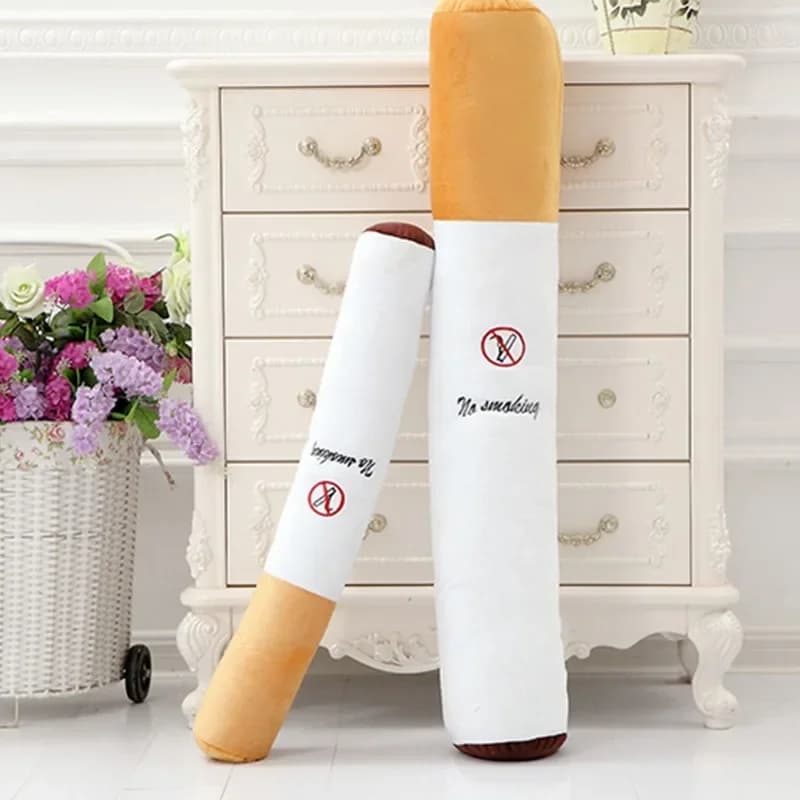 Pet giocattoli divertenti sigaro grande fumo peluche suono squittio sigarette finte giocattoli cane masticare gioco interattivo molare resistente al morso giocattolo per animali domestici