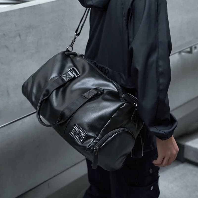 Men's Travel Bag Handbag Waterproof Sports Bag Training Gym Bag Large Capacity Luggage Shoulder Bag