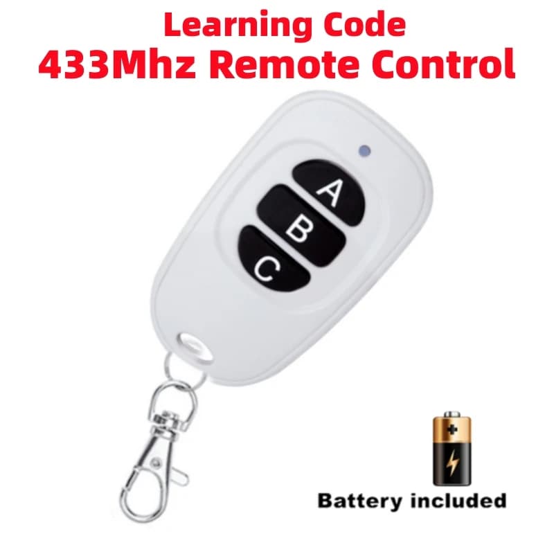 433 mhz RF Codice di apprendimento del telecomando 1527 EV1527 Per cancello porta garage controller Allarme 433 mhz Ricevitore incluso Batteria