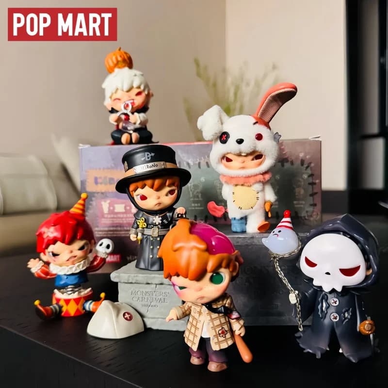 Original Pop Mart Hirono Monster Is Carnival Series Trendy Blind Box Mystery Box Cute Anime Figure Ornaments Gifts Surprise Toys
