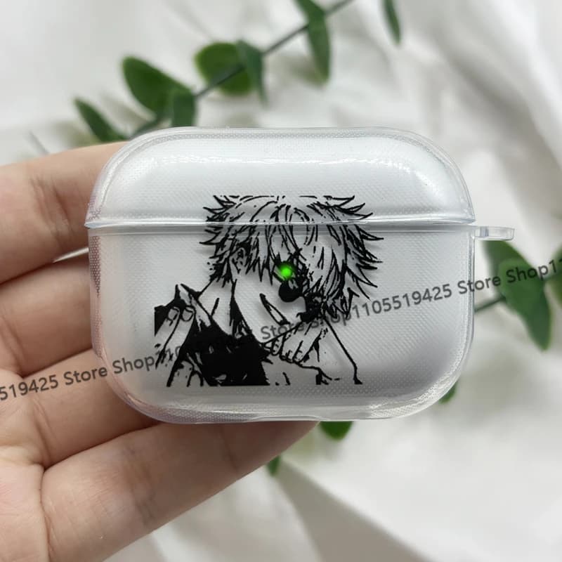 Anime J-Jujutsu K-Kaisen G-Gojo Earphone Case for Airpods 4 3 2 Pro 3 Silicon Cover for Airpod 2 3 1 Protective Accessorie Shell