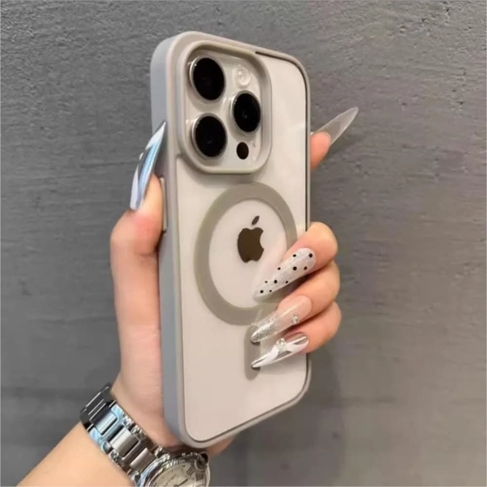 Custodia magnetica di lusso trasparente per custodia per telefono Magsafe per iPhone 11 12 13 15 14 16 Plus 17 Pro Max 17 Air Custodie con armatura antiurto