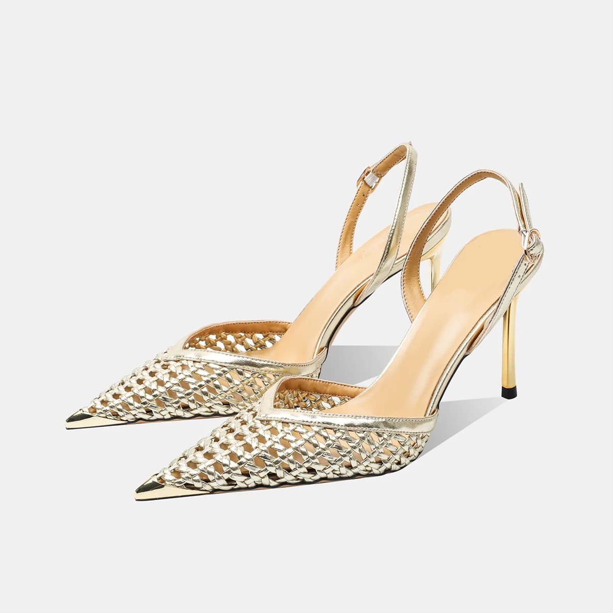 Women High Heel Sandals Summer 2025 New Pointed Stiletto High Heels Shoes Women Luxury Trend Women Sandals Zapatos De Mujer