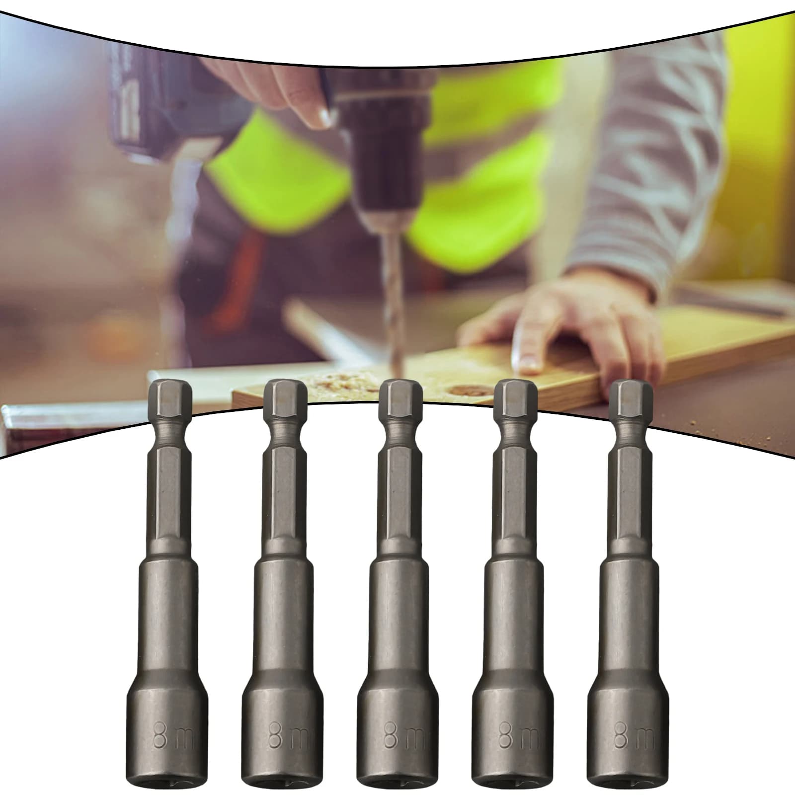 Vite Set di bussole esagonali 5 pezzi Dado per coperture Setter Tech Tek Strumento Bit Rivestimento Trapano Utile Vendita calda Pratico
