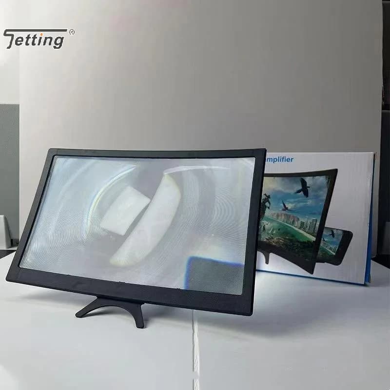 12 inch 3D Cell Phone screen projector HD Expander Enlarge Curved Screen Magnifier Amplifier For Mobile Phone Video