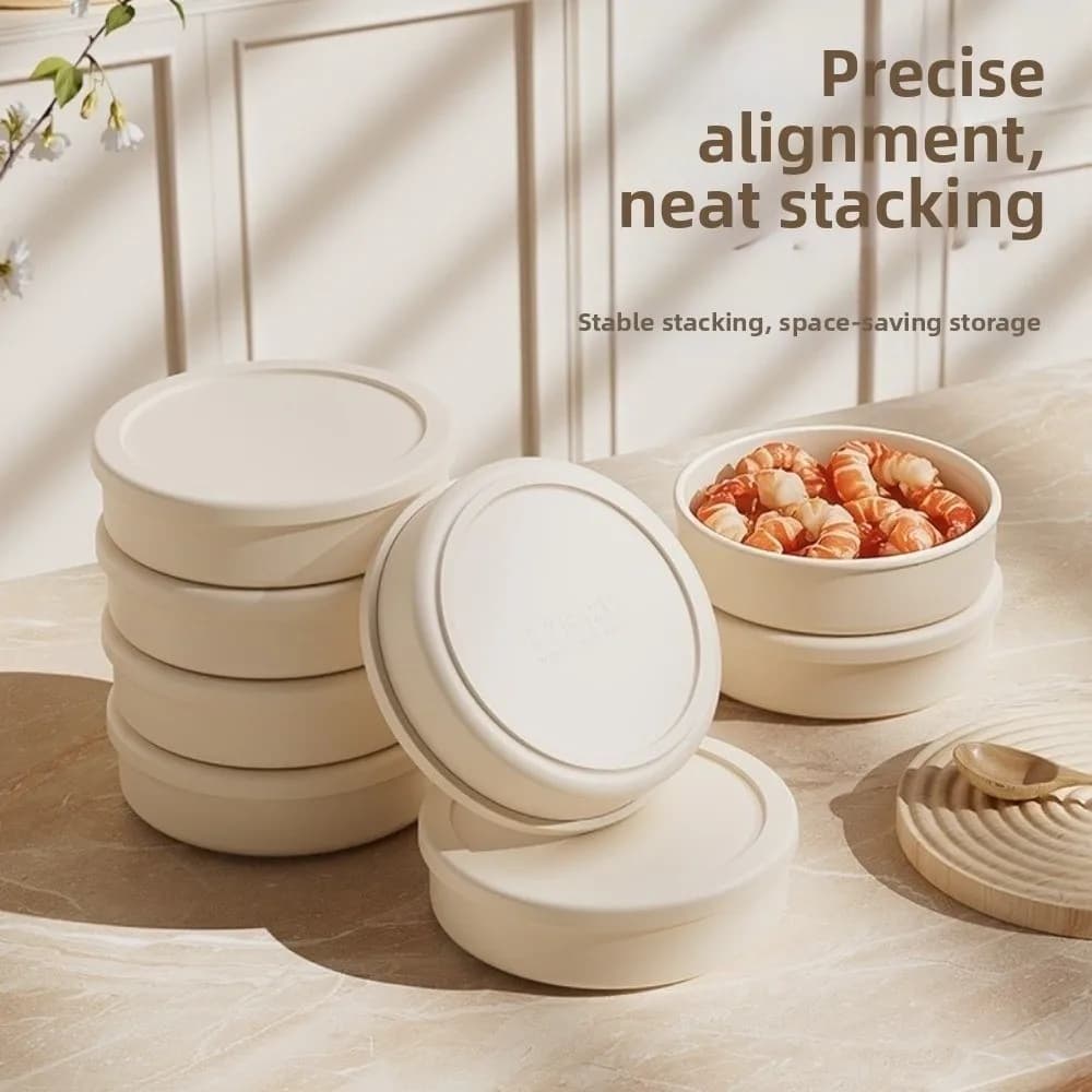 Contenitore per alimenti in silicone alimentare da 3 pezzi, a tenuta stagna, spesso, resistente alle alte temperature, antiaderente