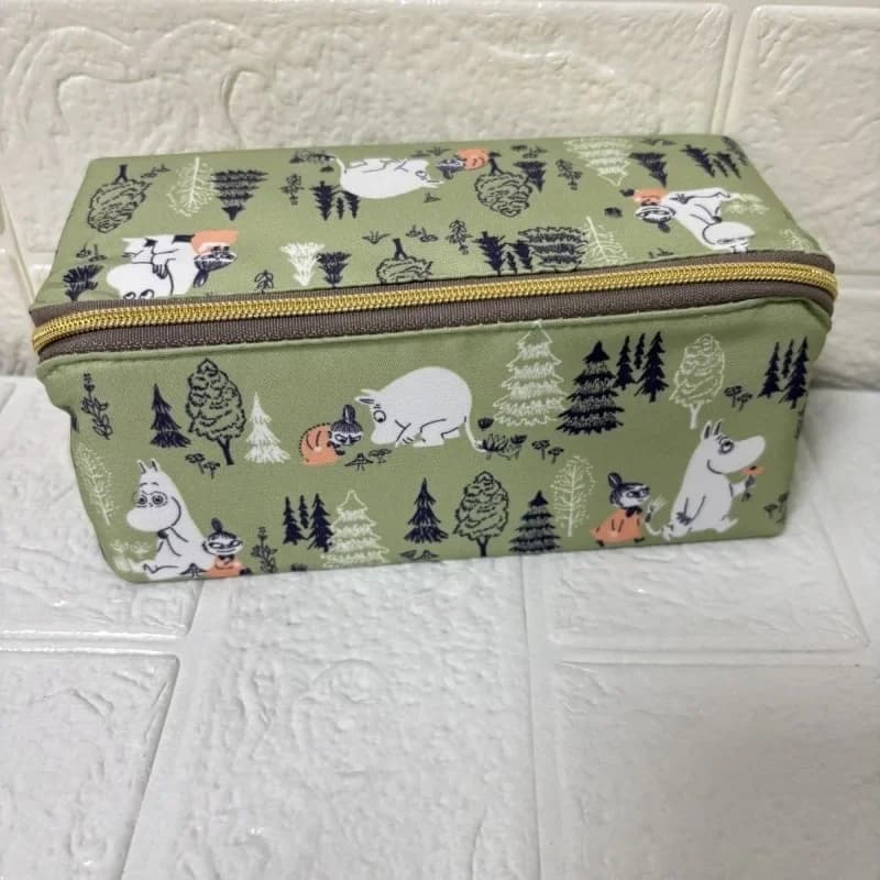 Cute Anime Moomins Series Creativity High Capacity Storage Bag Cartoon Printing Pattern Portable Multifunctional Makeup Bag
