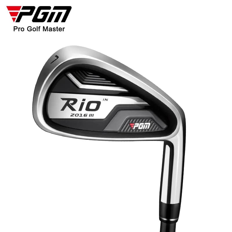 PGM TIG040 Men 7 Iron Single Golf Club Right Hand Stainless Steel Head Carbon or Steel Shaft R S Flex Practice