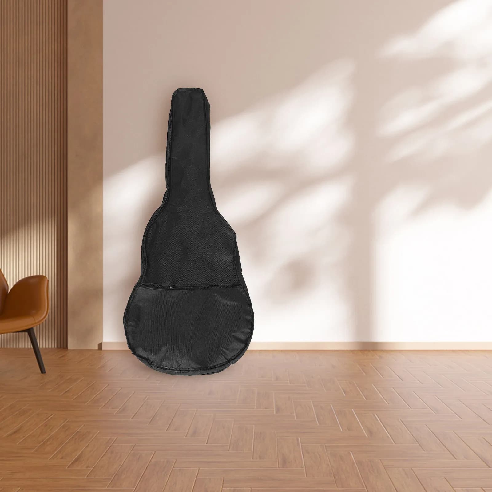 2 Pezzi Borse per Chitarra in Tessuto Oxford Impermeabile, Custodia per Chitarra Acustica, Folk e Ukulele, Borsa da Viaggio Portatile per Strumenti Musicali