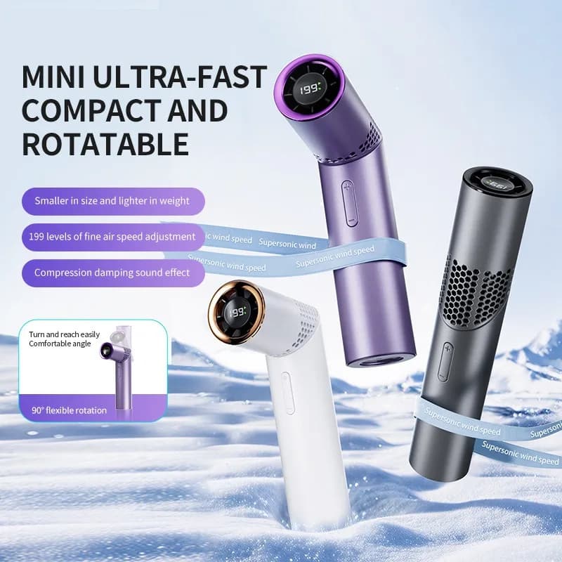Ventilatore Portatile da Viaggio per Esterni, Mini Ventilatore da Festival, Ventilatore a Mano, Mini Umidificatore Nebulizzatore Portatile
