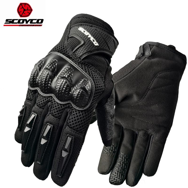 Scoyco Riding Gloves for Motorcycle Touch Screen Motorcycle Gloves Anti-slip Breathable Bike MTB Cycling Welding Protection