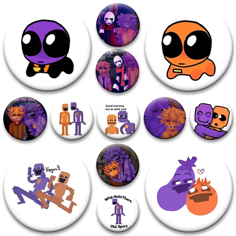 Dave e Dsaf Vegas Spille con bottoni Cartoon Davesport Spille Zaino Accessori Jack Dave Miller Running Badge Gioielli Regali