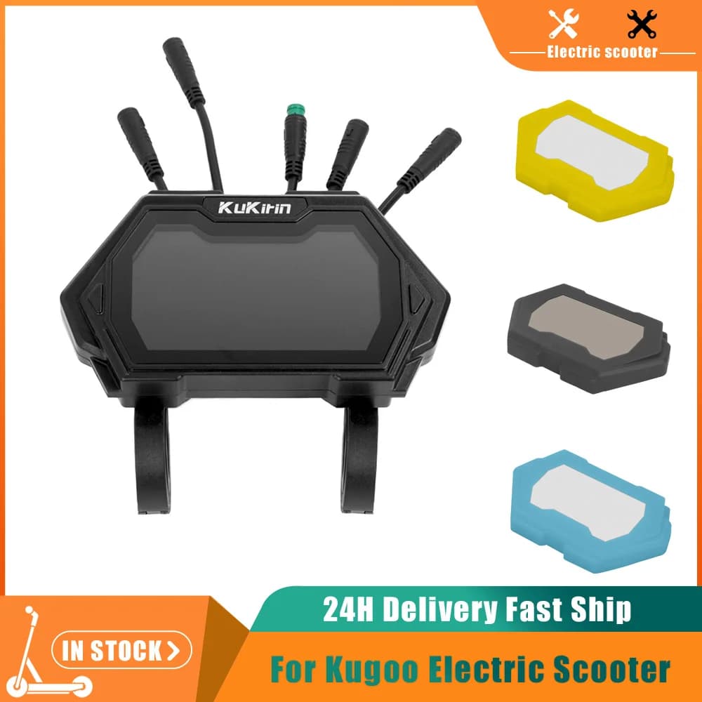 Display contachilometri con copertura protettiva per monopattino elettrico KUGOO KuKirin G2 PRO, display digitale LCD.