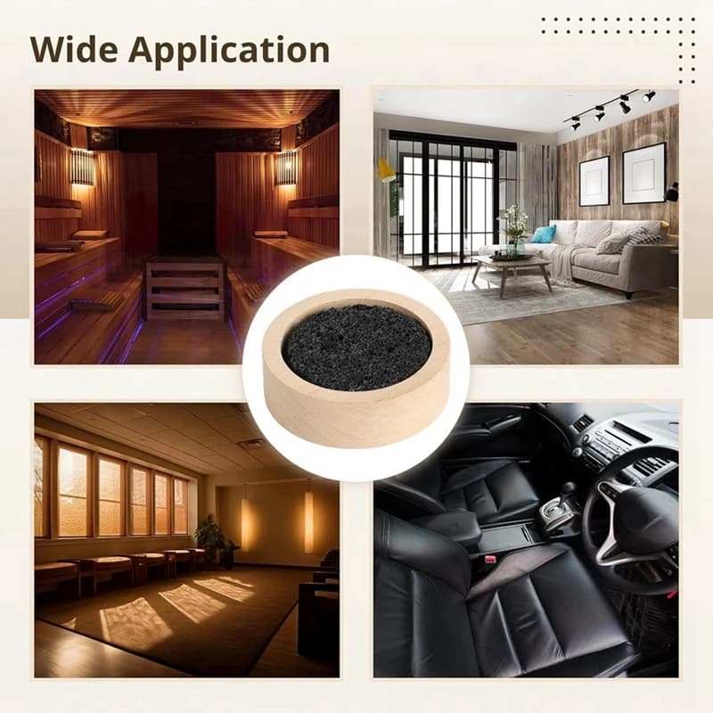 【ACQUISTA AGORA】 Diffusore di oli essenziali di roccia lavica in legno, diffusore di pietra di roccia lavica nera, diffusore di pietra per casa, uffici, yoga, sauna