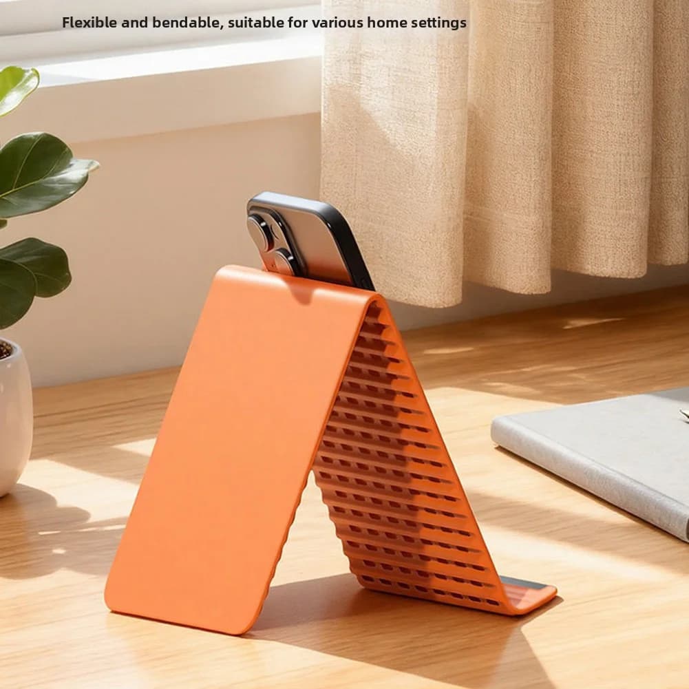 Supporto Pieghevole per Telefono, Portatile e Regolabile, Supporto Universale Flessibile in Silicone per Tablet e Laptop