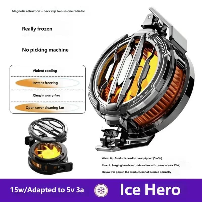 MEMO Magnetic Semiconductor Phone Cooler Ice Freezing Radiator for Gaming Live Streaming Universal for iPhone Android Tablet