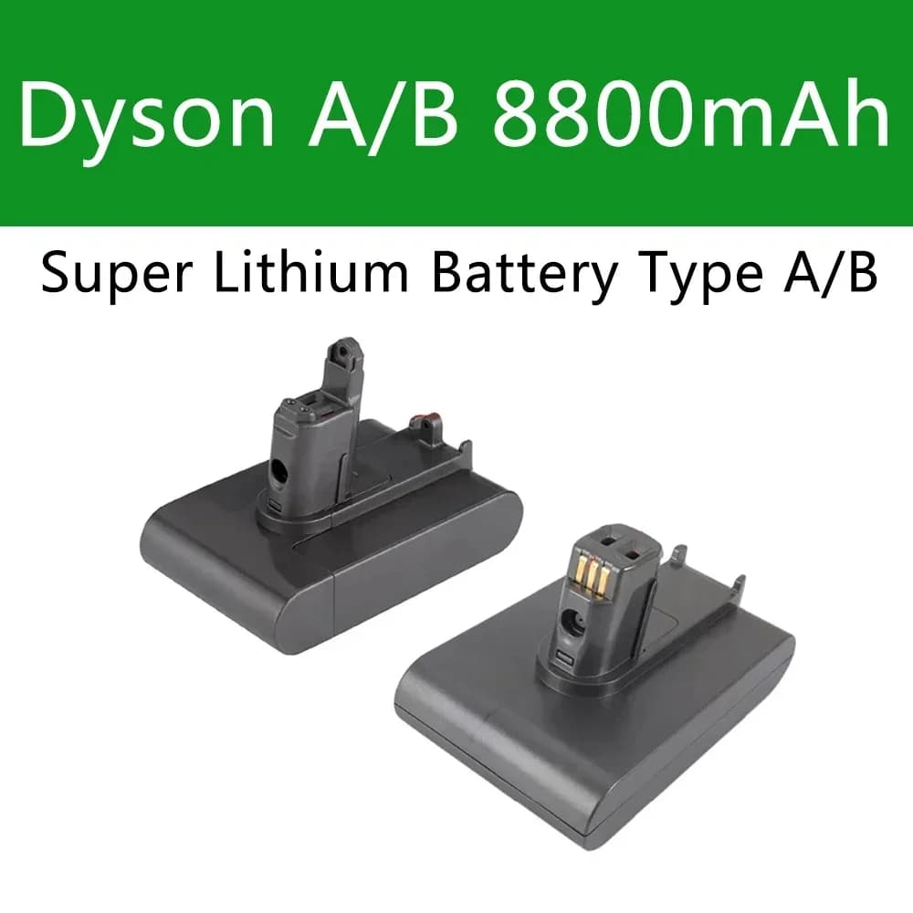 Dyson 22.2V 8800mAh Fit TypeA o B Batteria agli ioni di litio per Dyson DC35 DC45 DC31 DC34 DC44 DC31 Animale DC35 Animale