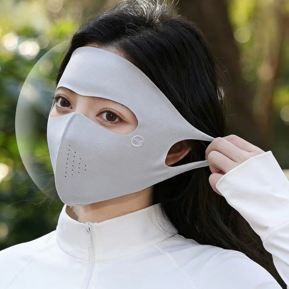 Ice Silk UV Protection Face Cover Breathable Reusable Mask Motorcycle Running Cycling Riding