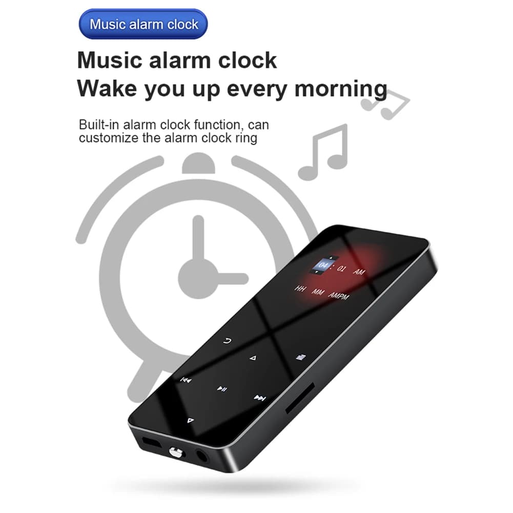 【Offerte imperdibili】Lettore MP3 MP4 Bluetooth da 8 GB, lettore musicale Hi-Fi, supporta schede, con radio FM, sveglia, contapassi, e-book, altoparlante integrato