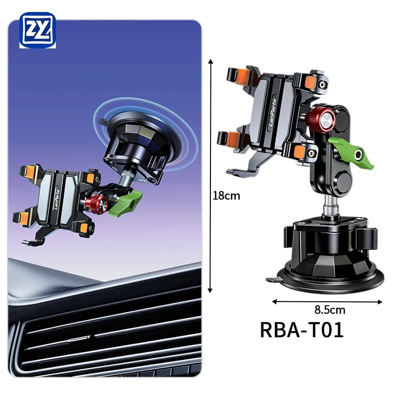 Anti-slip Heavy Duty Car Windshield Mounting Strong Suction Cup Mount Flexible Mobile Phone Holder