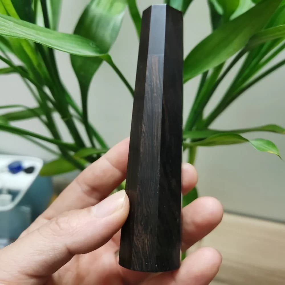 1 Pezzo Manico Ottagonale per Coltello Fai-da-Te, Accessorio Naturale per Coltelli da Cucina Giapponesi, Manico in Legno Ecologico Vintage