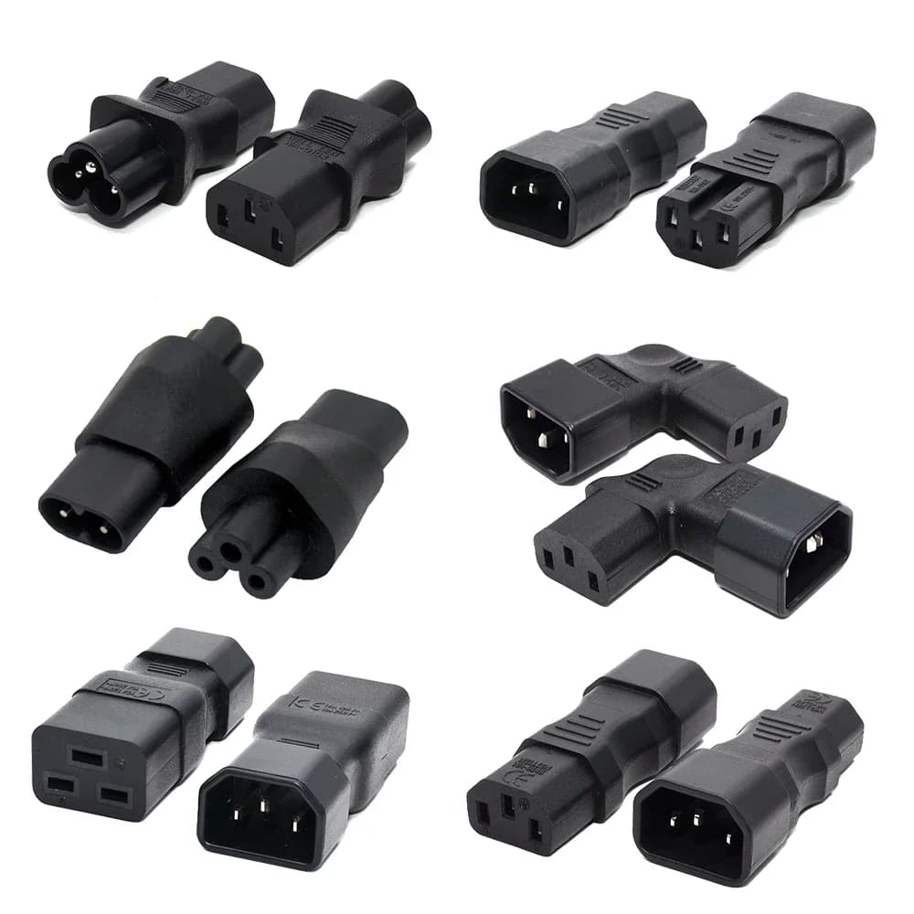 Universele IEC320 C13 C14 Om C5 C6 C7 C8 C19 C20 C21 Converti connettore Ups Pdu Man-vrouw Eu Us Presa adattatore spina di alimentazione