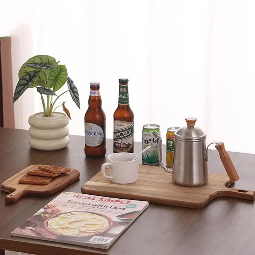 Long-handle Solid Wood Cutting Board Charcuterie Boards Japanese-style Serving Plate Sushi Tray Rectangular/Square Cheese Board