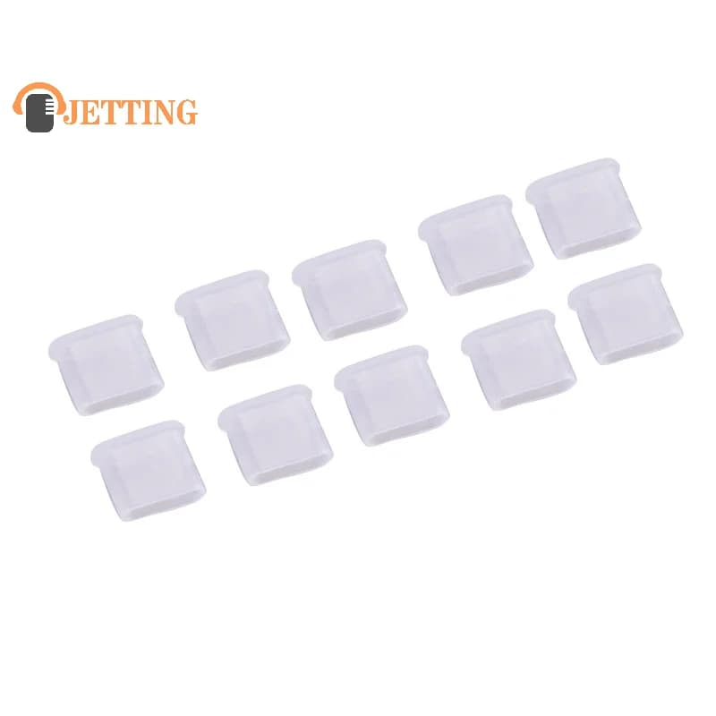Silicone protective cover for USB charging port with 10X type C anti-dust plug for smartphone