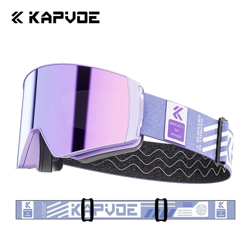 KAPVOE Anti-fog Occhiali da sole invernali Occhiali Maschera da sci Occhiali da snowboard Sci Doppi strati Outdoor Uomo Donna Occhiali da neve UV400